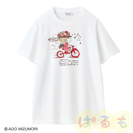 自転車Tシャツ（水森亜土）