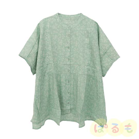 花柄ブラウス