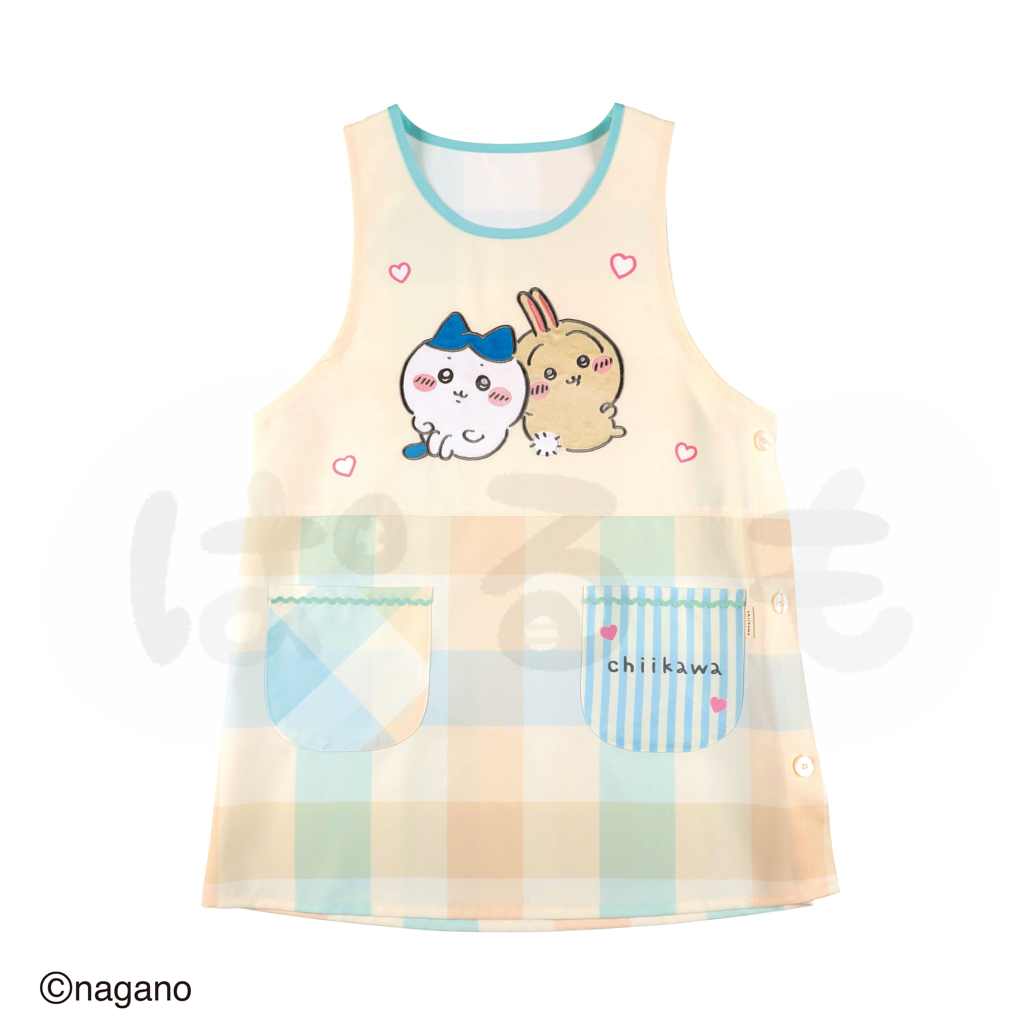 ハチワレとうさぎアップリケエプロン(ちいかわ)