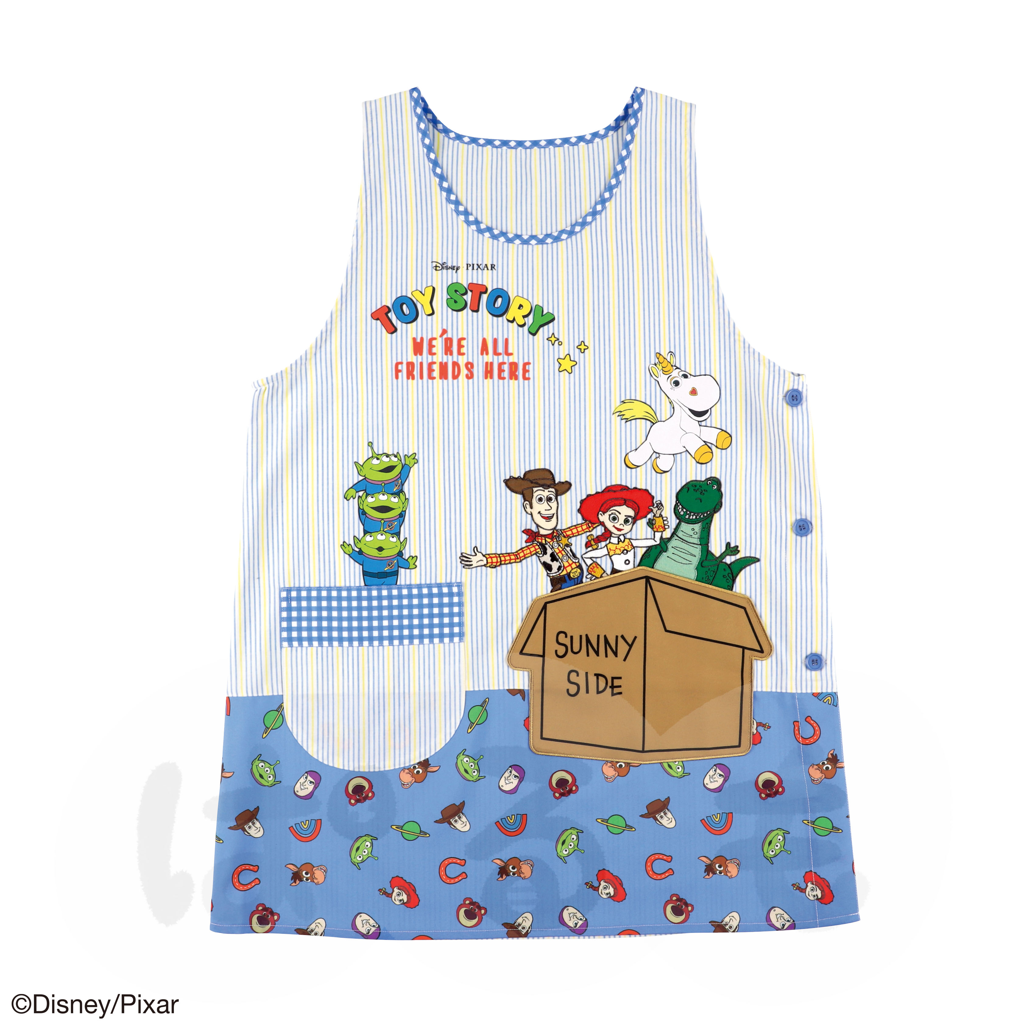 おもちゃ箱エプロン（トイ・ストーリー）
