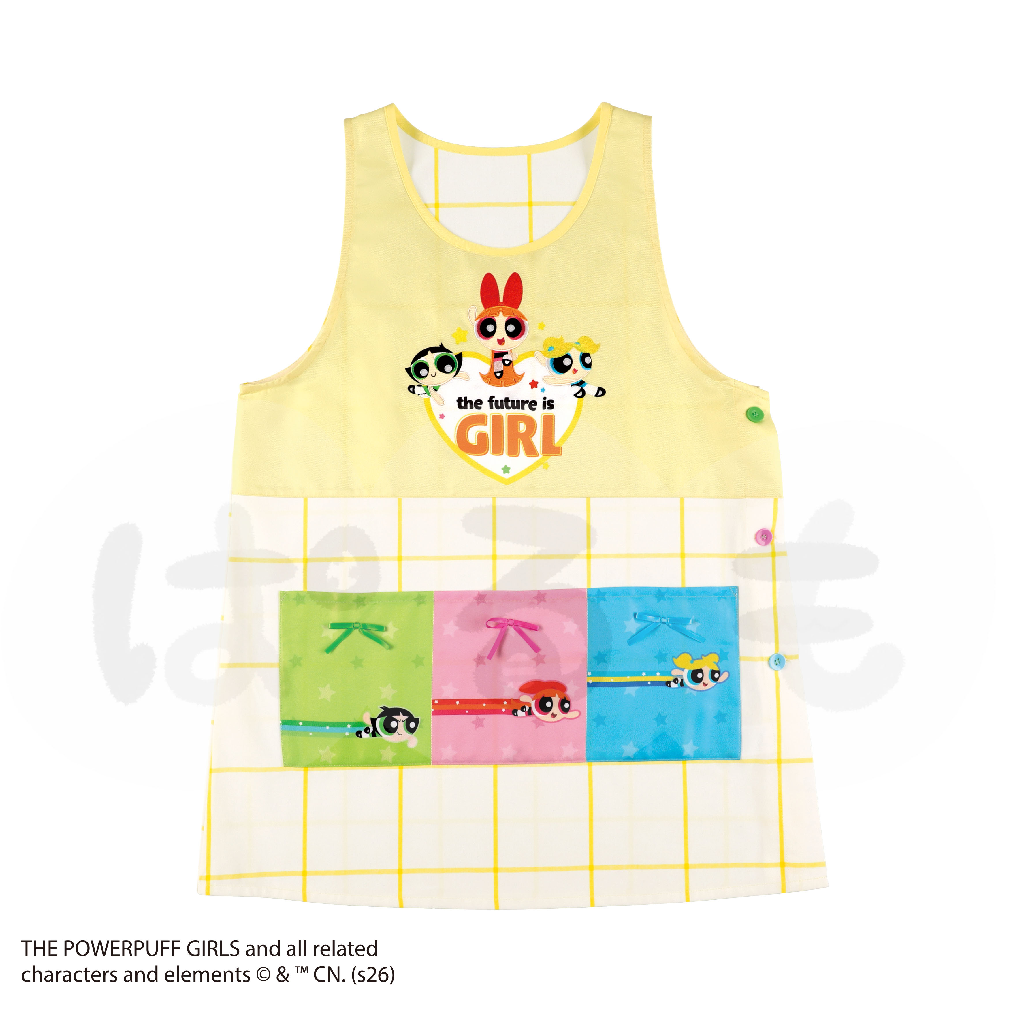 カラフルポケットエプロン（パワーパフ ガールズ）